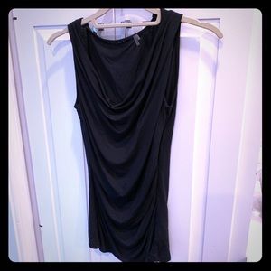 Elle Tahari black sleeveless top, perfect cond.